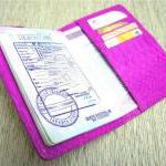 Snakeskin Passport Cover. Pink Leather Passport..
